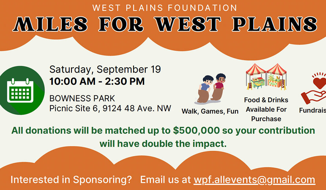 Miles for West Plains – September 19, 2026